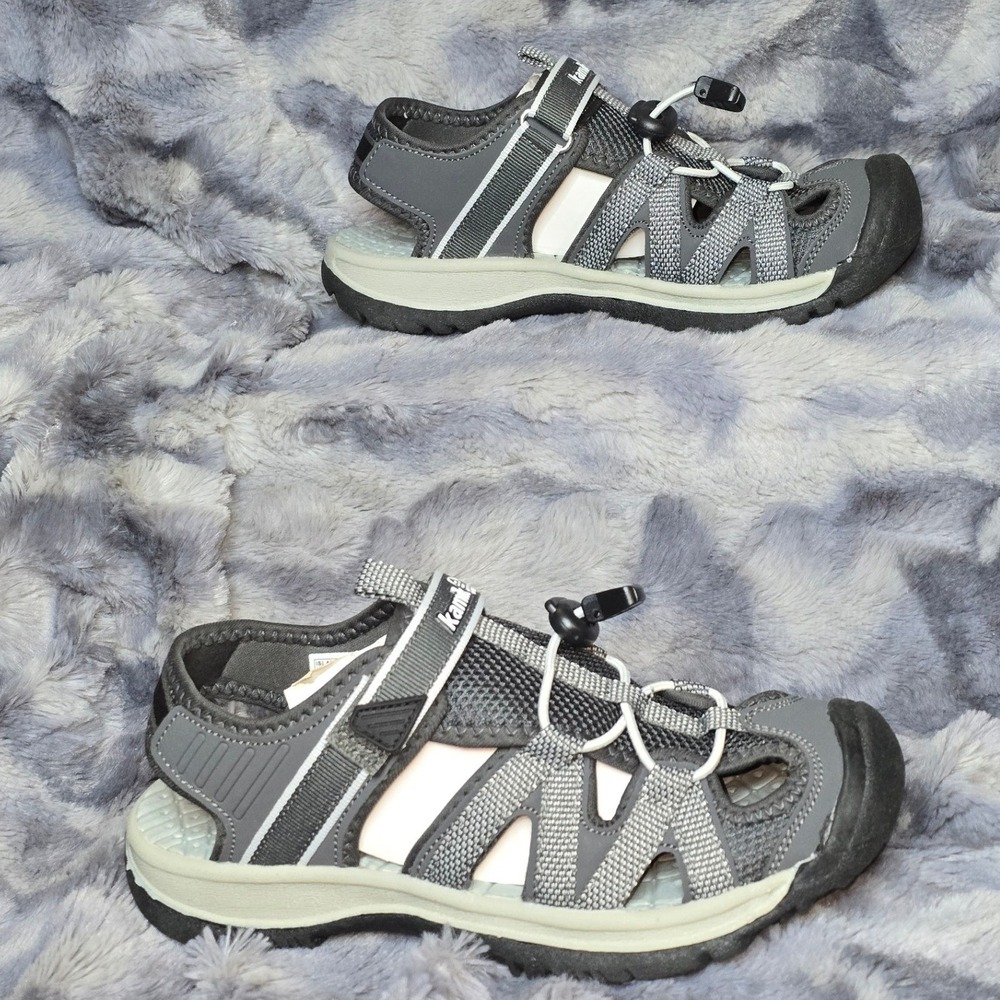 New Kamik Islander 2 Sandal Grey Closed Toe Water Shoe Women Size 6